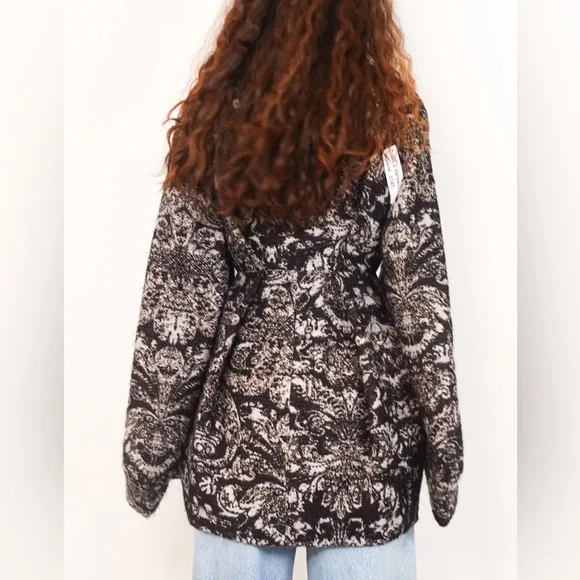 NWT Stella McCartney wool print kimono coat - Picture 4 of 9